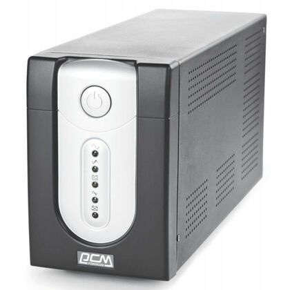 ИБП Powercom IMP-1500AP 1500VA/ 900W, AVR, 4 поддерживающие + 2 фильтрующие IEC320-C13, USB, RJ-45 (Аккумулятор 2*12В/ 7.2Ач)